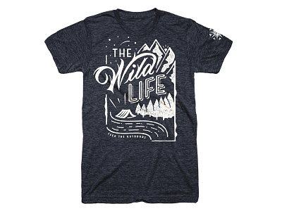The Wild Life outdoors t shirt typography