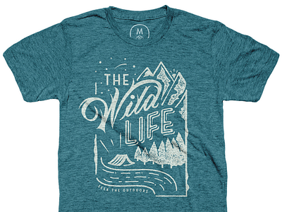 Cotton Bureau - The Wild Life design t shirt