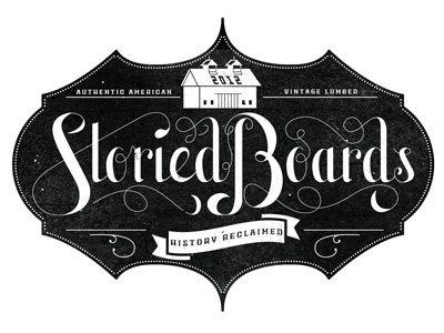 Storied Boards branding lettering texture