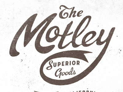 The Motley (Round 2) design lettering motley neil t shirt tasker tee typography