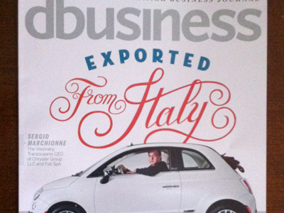 dbusiness cover cover italy lettering magazine script type typography