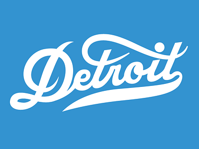 Detroit Script by Neil on Dribbble