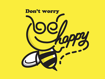 Bee Happy By Neil On Dribbble