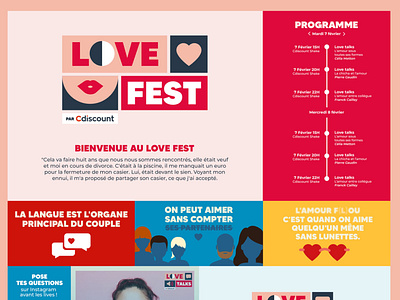 Love Fest website / UI/UX Design