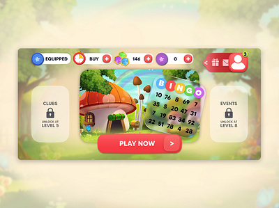 Bingo Story UI Design android app clipwire design game illustration ui vector