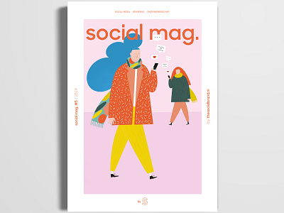 Social Mag #5 cover illustration digital illustration editorial design editorial illustration illustration magazine illustration