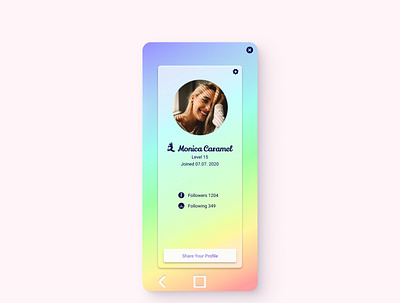 Daily UI Challenge #006 006 dailyui user profile yoga