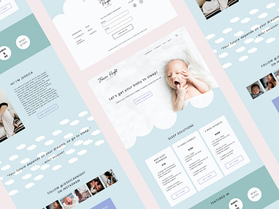 Baby Sleep Trainer Website Design