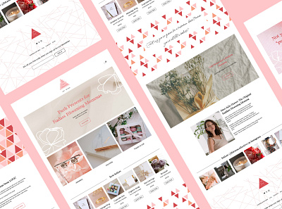 Feminine E-Commerce Website Design design ui webdesign website design