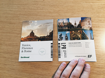 Venice Florence & Rome City Guide belly band print small format