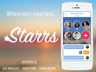 Starrs - Where stars meet fans. fans ios moviestars starrs stars