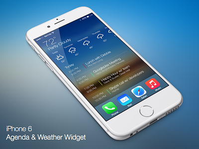 Agenda and Weather Widget apple ios iphone