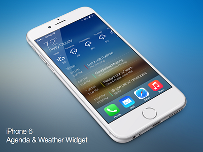 Agenda and Weather Widget