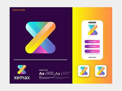 x abstract letter logo desing concept