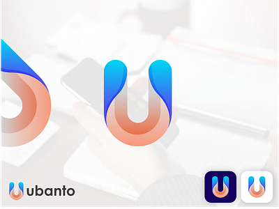 U abstract letter logo