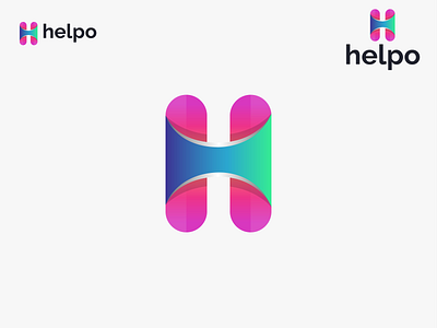 Helpo H Modern Letter Logo