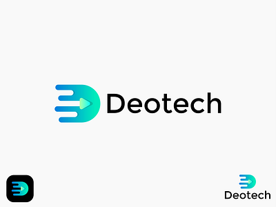 Deotech D abstract letter logo