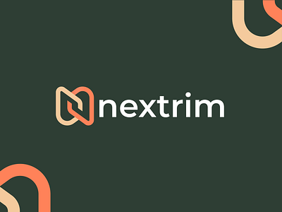 Nextrim, N letter logo design