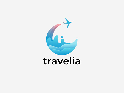 Travelia Modern Creative Travel Logo Design