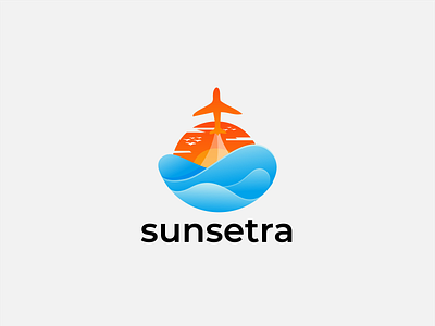 sunsetra Travel Logo Design 3dlogo abstractlogo artwork branding branding design brandingdesign business logo digitalart graphic design graphicdesign illustration logo logo design sunset sunsetra travel logo vector