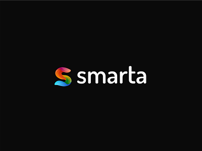 smarta S modern colorful letter logo