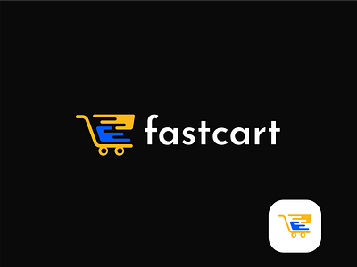 fastcart, ecommerce logo design