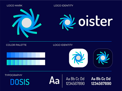 oister, o letter logo design