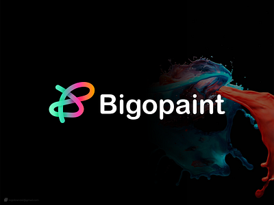 Bigopaint, B modern letter logo design