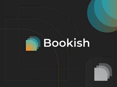 Bookish, Book Library Logo Design
