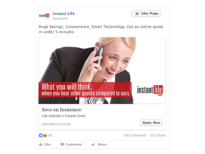 Instant Life Facebook Ads