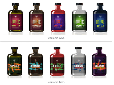 Rogue Malt Spirits alcoholic art direction design layout design packaging design