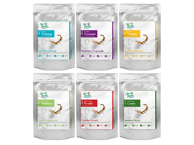 The Tea Company art direction design loose leaf tea packaging design print design