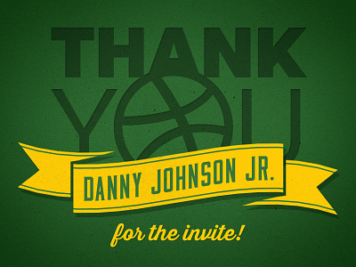 Much Thanks Danny! basketball seattle sonics supersonics thank you