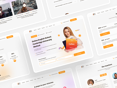 InterClub - Education landing page