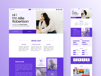 Allie | Creative Portfolio Website Theme