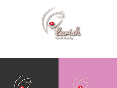 Lavish touch beauty Logo brand identity branding design illustration logo logodesign ui ux