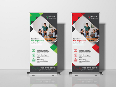 Roll up banner design