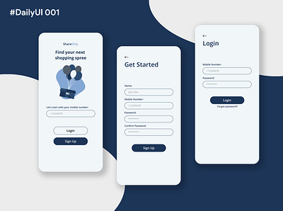 Daily UI 001 - Sign Up app dailyui dailyui 001 dailyuichallenge design minimal ui ux