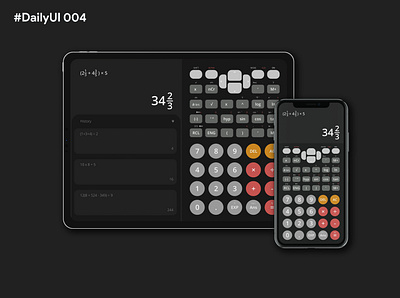 Daily UI 004 - Calculator app calculator app calculator design calculator ui dailyui dailyui 004 dailyuichallenge design ipadpro iphone app minimal ui ux