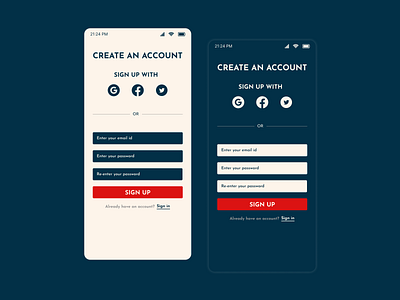 Sign-up form - DailyUI