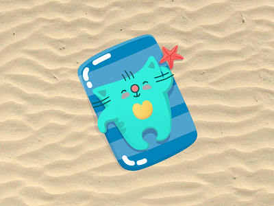 UpetCat on the beach