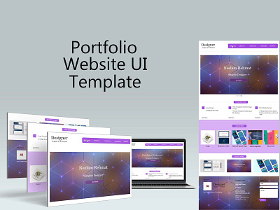 Portfolio website UI Template Design