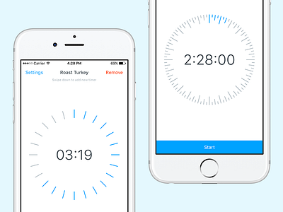 Timer for iPhone app application ios iphone simple timer ui