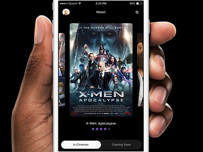 Moovi – iPhone App app application interface ios iphone movie movies ui