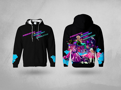 einstein hoodie black cat clothing design einstein illustraion illustration popart space vaporwave