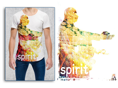 t-shirt design SPIRIT clothing design