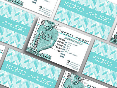 identity card KOKO MUSIC design identity