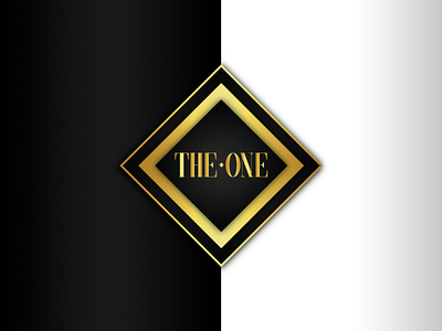 the ONE logo golden branding clothing design logo