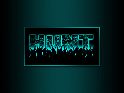 HUNT logo dance dance club dance party design logo