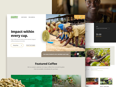 Sustainable Harvest redesign shopify ui web web design webdesign website